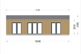 Domek letniskowy całoroczny SELENE (44+44 mm, z izolacją PLUS), 54 m² specification 2