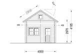 Domek letniskowy całoroczny AVIGNON (44+44 mm, z izolacją PLUS), 20 m² - z antresolą 16 m² specification 3