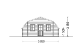 Garaż drewniany TEXAS (44 mm), 6x6 m, 36 m² specification 4