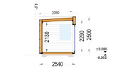 Domek ogrodowy drewniany PREMIUM S (34 mm + elewacja, z izolacją PLUS), 4,1 x 2,4 m, 10 m² specification 6