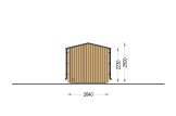 Sauna ogrodowa zewnętrzna SERENE (34 mm + elewacja), 3.3x2.5 m, 4.95 m² specification 5