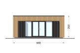 Domek ogrodowy drewniany PREMIUM (34 mm + elewacja), 5,95x3 m, 16 m² specification 2