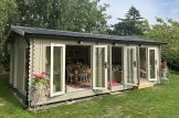 Domek letniskowy drewniany MARION (44+44 mm, z izolacją) 7,5 x 4 m, 30 m² customer 1