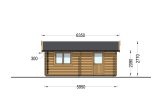 Garaż drewniany dwustanowiskowy CLASSIC DUO (44 mm), 6x6 m, 36 m² specification 3