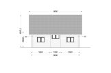 Dom drewniany letniskowy DORIS (44+44 mm), 80 m² specification 6