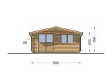 Domek ogrodowy drewniany LILLE (44 mm), 5x5 m, 25 m² specification 2