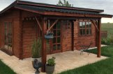 Domek letniskowy drewniany HELEN (44 mm), 6x6 m, 24 m² - z tarasem 12,5 m² customer 1