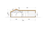 Dom drewniany całoroczny VALERI (44 mm + elewacja, z izolacją PLUS), 80 m² specification 6