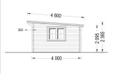 Domek ogrodowy drewniany DREUX F (44 mm), 5x4 m, 20 m² specification 3