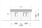 Sauna ogrodowa zewnętrzna ELDA (44 mm), 5x5 m, 25 m² (3 pomieszczenia) specification 3