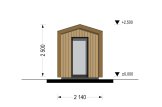 Domek ogrodowy drewniany EMMY (34 mm + elewacja, z izolacją), 2x2 m, 4 m² specification 3