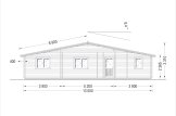 Dom drewniany letniskowy RIVIERA (66 mm), 100 m² - z tarasem 20 m² specification 4