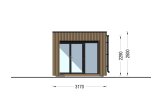 Domek ogrodowy drewniany INES z tarasem (34 mm + elewacja), 6x3 m, 18 m² specification 5
