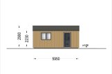 Garaż drewniany SILVIA (34 mm + elewacja), 6x6 m, 36 m² specification 3