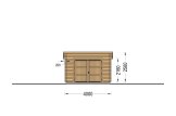 Garaż drewniany MODERN (34 mm), 4x6 m, 21 m² specification 2