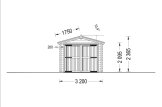 Garaż drewniany CLASSIC (44 mm), 3,2x5,2 m, 16 m² specification 2
