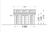 Domek ogrodowy drewniany ALABAMA (44 mm), 4,5 x 4,5 m, 20 m² specification 2