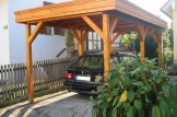 Wiata garażowa drewniana na 1 samochód MODERN, 3x6 m customer 1