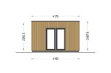 Domek ogrodowy drewniany PREMIUM (34 mm + elewacja), 7x4 m, 28 m² specification 3