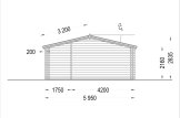 Domek letniskowy całoroczny NINA (44+44 mm, z izolacją PLUS), 6x6 m, 36 m² specification 4