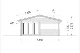 Domek letniskowy drewniany MARINA (44+44 mm, z izolacją), 8x6 m, 48 m² specification 3