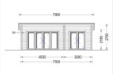 Domek letniskowy drewniany MAJA (34 mm), 7,5 x 4 m, 30 m² specification 2
