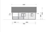 Domek letniskowy całoroczny ANGERS (44+44 mm, z izolacją PLUS), 36 m² - z tarasem 19 m² specification 4