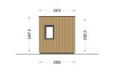 Domek ogrodowy drewniany PREMIUM (34 mm + elewacja, z izolacją), 4,1 x 2,4 m, 10 m² specification 5