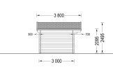 Domek ogrodowy drewniany OLYMP (44 mm), 4x3 m, 12 m² specification 3