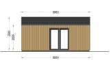 Domek ogrodowy drewniany PIA S (34 mm + elewacja), 5x5 m, 25 m² specification 5