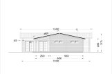 Dom drewniany całoroczny BERTA (44+44 mm, z izolacją), 72 m² - z tarasem 18 m² i z garażem 20 m² specification 2