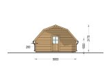 Garaż drewniany BARN (44 mm), 5x6 m, 30 m² specification 4