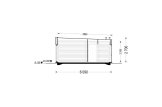 Dom drewniany letniskowy BELLA 3 (44 mm + elewacja), 75 m² specification 6
