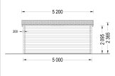 Domek ogrodowy drewniany DREUX F (44 mm), 5x4 m, 20 m² specification 4