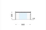 Garaż drewniany SILVIA F (34 mm + elewacja), 5x6 m, 30 m² specification 6