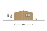 Garaż drewniany dwustanowiskowy SILVIA DUO ALT (34 mm + elewacja), 6x6 m, 36 m² specification 5