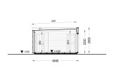 Domek ogrodowy drewniany PREMIUM (34 mm + elewacja), 6,5x4,5 m, 26 m² specification 6