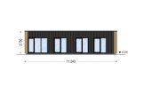 Dom drewniany letniskowy BELLA 2 (44 mm + elewacja, z izolacją), 60 m² specification 2
