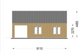 Domek letniskowy drewniany AGATA S (44 mm + elewacja) z antresolą, 39 m² specification 6
