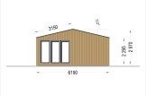 Domek letniskowy całoroczny MARINA Modern (44 mm + elewacja, z izolacją PLUS), 8x6 m, 48 m² specification 3