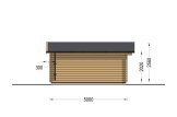 Domek ogrodowy drewniany WISSOUS (44 mm), 5x5 m, 25 m² specification 3