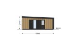 Dom drewniany letniskowy CARLA (44 mm + elewacja, z izolacją), 66 m² specification 5