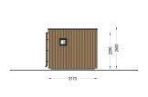 Domek ogrodowy drewniany INES (34 mm + elewacja), 6x3 m, 18 m² specification 3