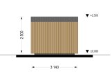 Domek ogrodowy drewniany EMMY (34 mm + elewacja), 3x2 m, 6 m² specification 4