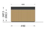 Domek ogrodowy drewniany EMMY (34 mm + elewacja), 4x3 m, 12 m² specification 4