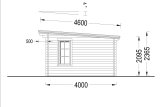 Domek ogrodowy drewniany ESSEX (34+34 mm, z izolacją), 5x4 m, 20 m² specification 3