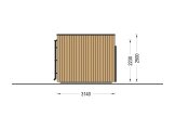 Domek ogrodowy drewniany PREMIUM (34 mm + elewacja), 5,95x3 m, 16 m² specification 5