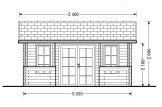 Domek ogrodowy drewniany ROYAL (44 + 44 mm, z izolacją PLUS), 5x5 m, 25 m² specification 2