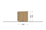 Sauna ogrodowa zewnętrzna OKO (34 mm + elewacja), 2.3x2.3 m, 4.1 m² specification 3