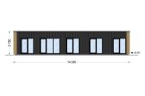 Dom drewniany letniskowy BELLA 3 (44 mm + elewacja, z izolacją), 75 m² specification 2
